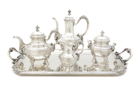 A French Silver Tea and Coffee