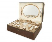 A FRENCH SILVER TRAVELING VANI
