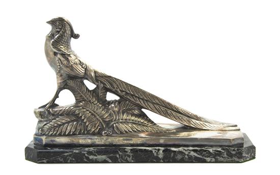 A French Silvered Bronze