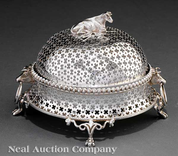 A French Silverplate Lidded