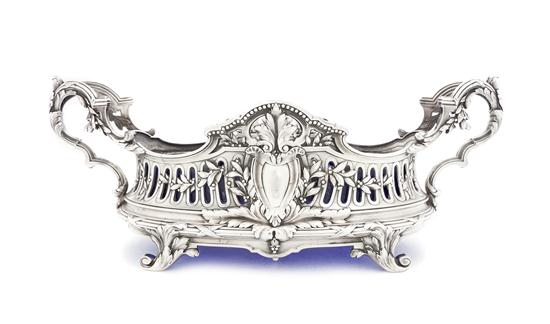 A French Silverplate Mounted Cobalt