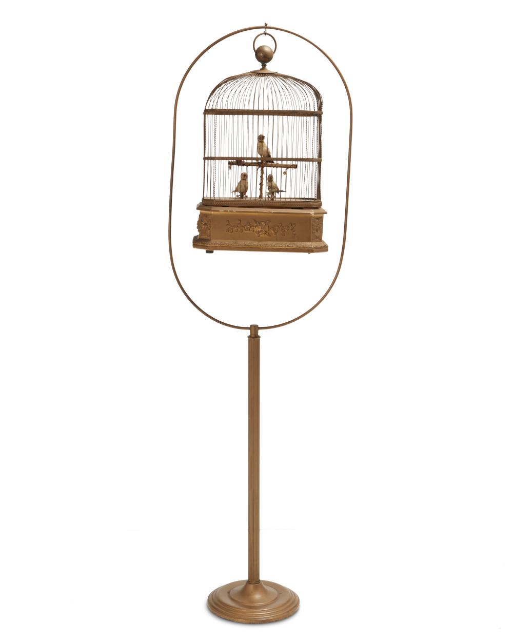 A FRENCH SINGING BIRD AUTOMATONA