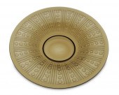 A FRENCH SMOKED GLASS LOW BOWL