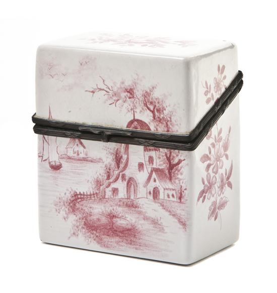 A French Soft Paste Box of