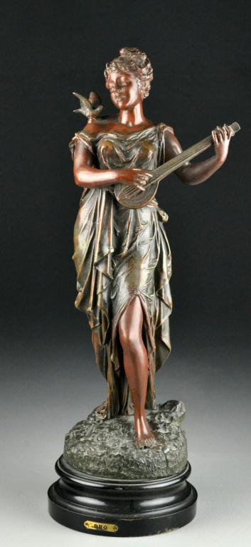 A French Spelter Figural