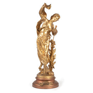 A French Spelter Figure of Aurore