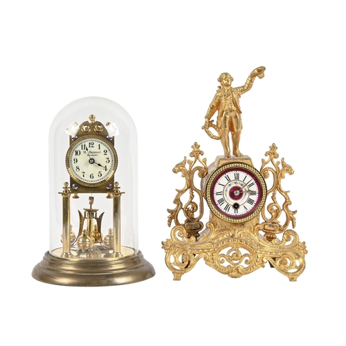 A French spelter gilt figural
