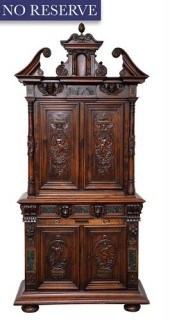 A FRENCH STAINED-OAK RENAISSAN