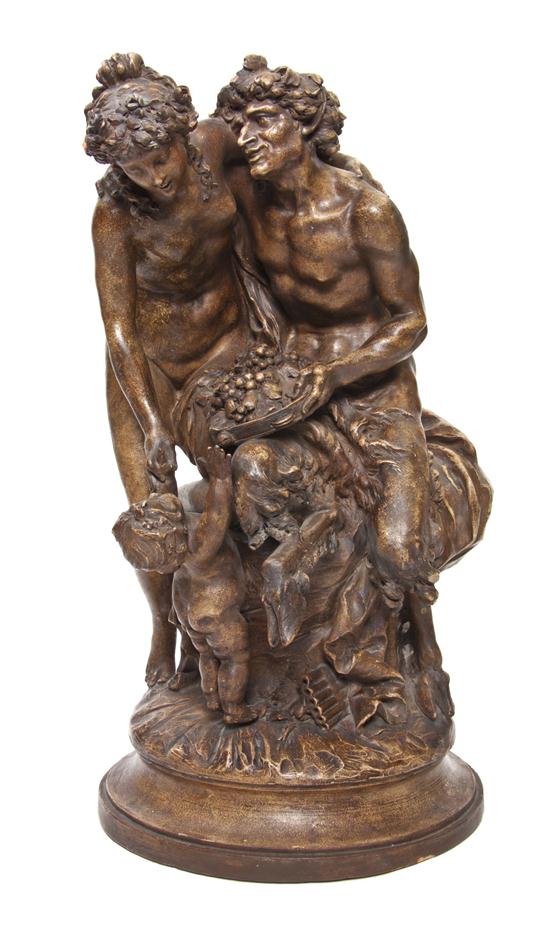 A French Terracotta Figural Group