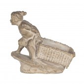 A FRENCH TERRACOTTA FIGURAL JA