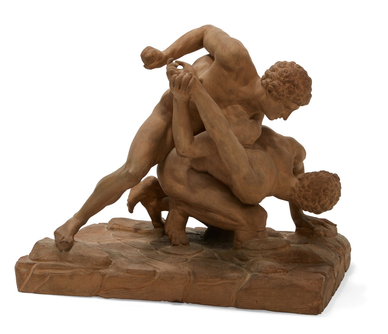 A FRENCH TERRACOTTA GROUP: THE