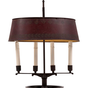 A French Tôle Bouillotte Lamp