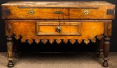A FRENCH VERGNE BUTCHER BLOCK