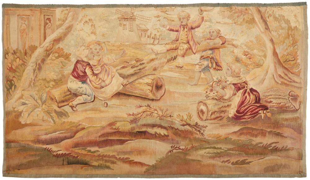 A FRENCH WALL TAPESTRYA French wall