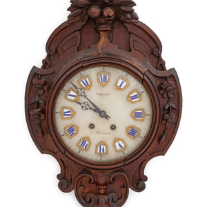 A French Walnut Wall Clock Dial