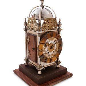 A French Wood and Silver-Plated