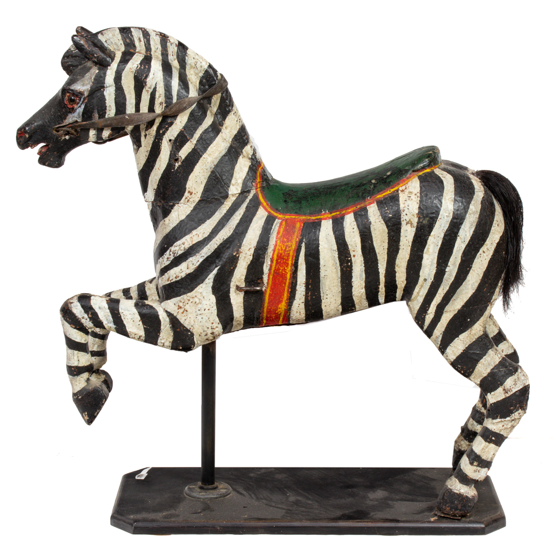 A FRENCH WOOD CARVED AND POLYCHROME