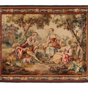 A French Wool Tapestry  Circa