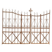 A FRENCH WROUGHT IRON GARDEN G