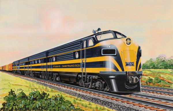 A FRISCO EMD LOCOMOTIVE COLOR