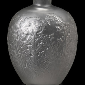 A Frosted Glass Vase 20th Century