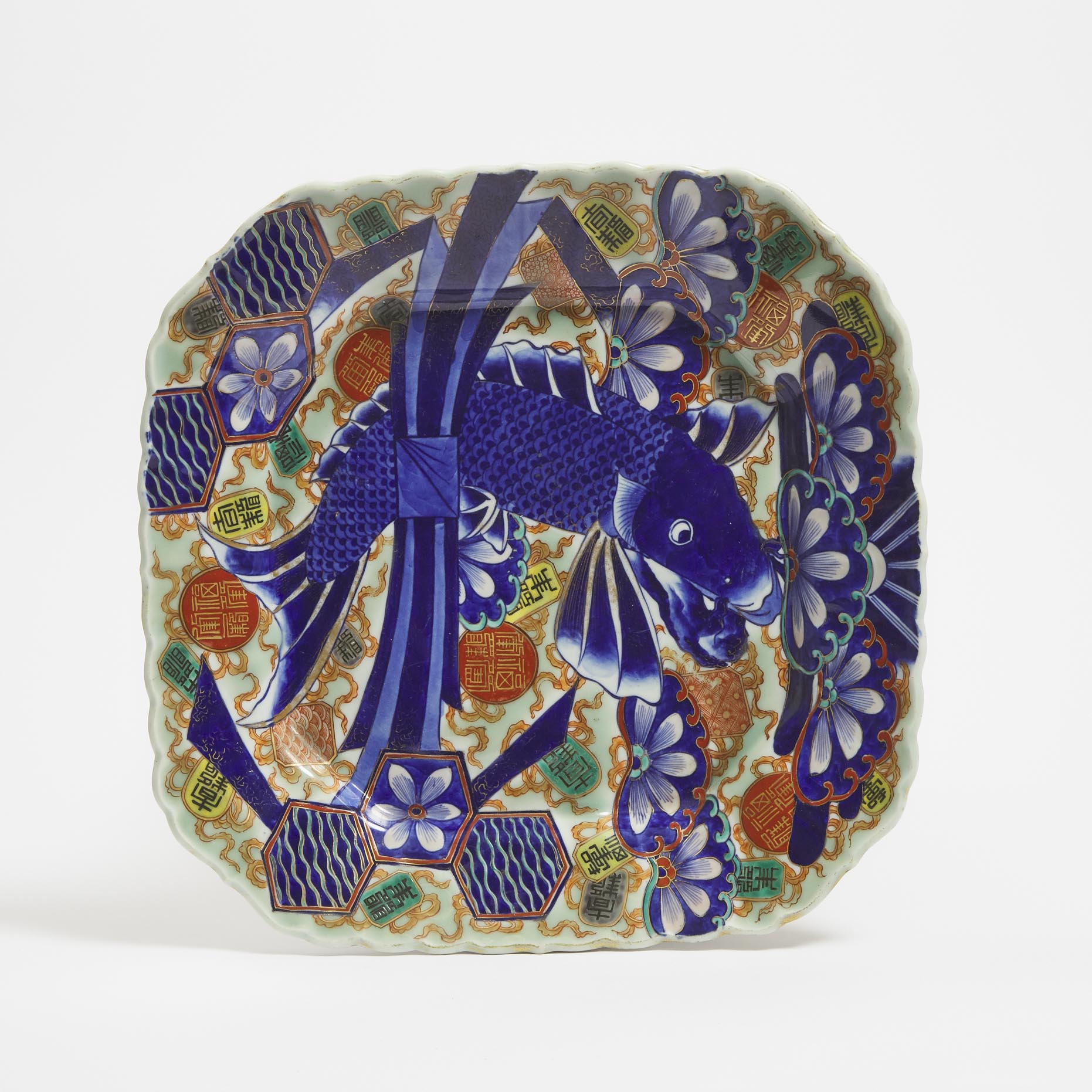 A Fukagawa Porcelain 'Carp'