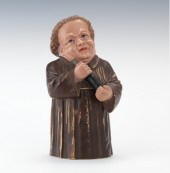 A Full Figural Monk Tobacco Ja