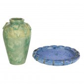 A FULPER POTTERY LOW BOWL WITH