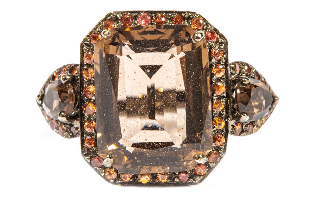A & FURST BLACKENED GOLD AND COGNAC