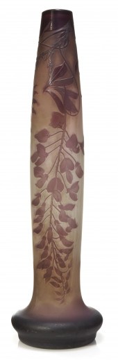 A Gall cameo glass Wisteria va