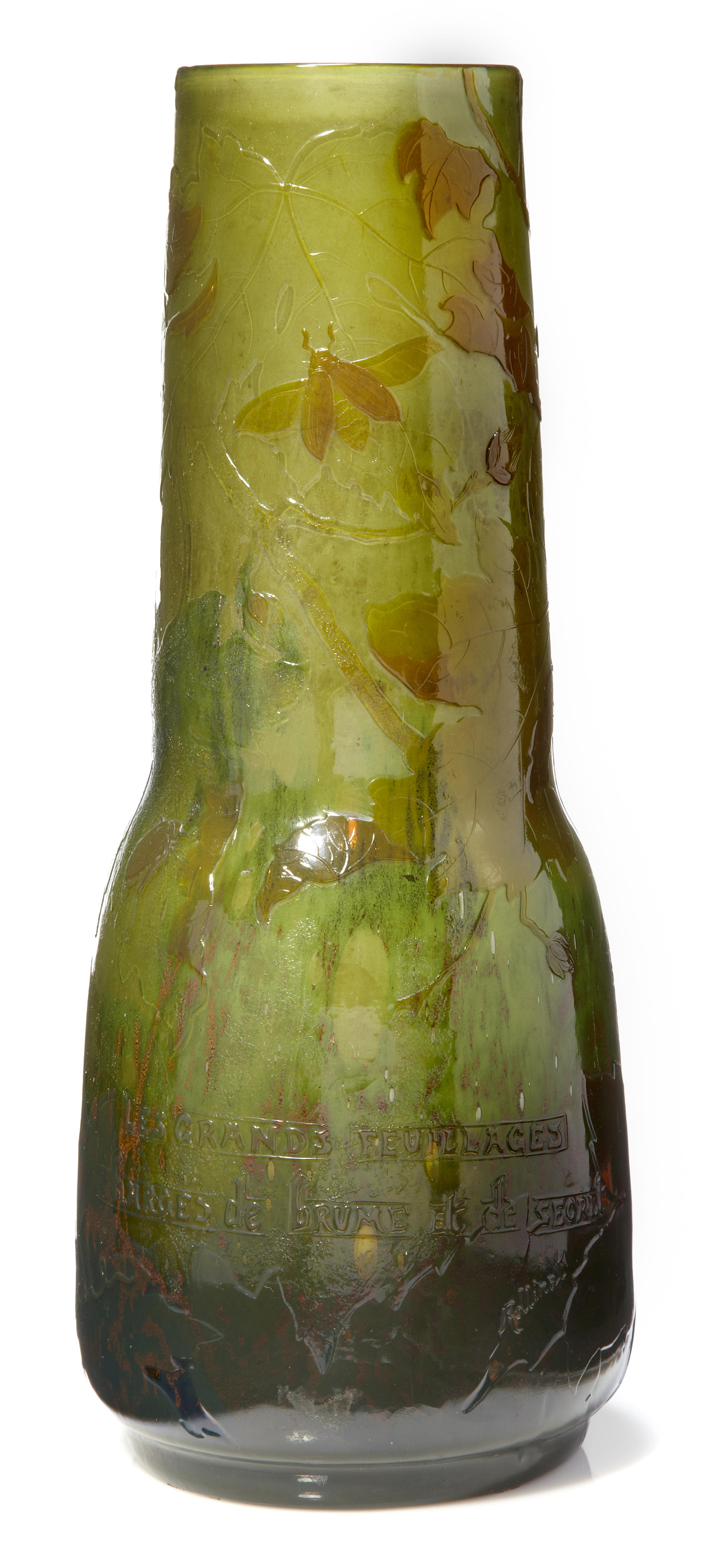 A Gall fire polished verre