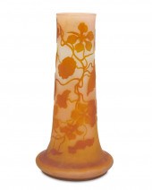 A GALLé CAMEO GLASS "NASTURTIU
