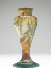 A Galle cameo glass vase eucal