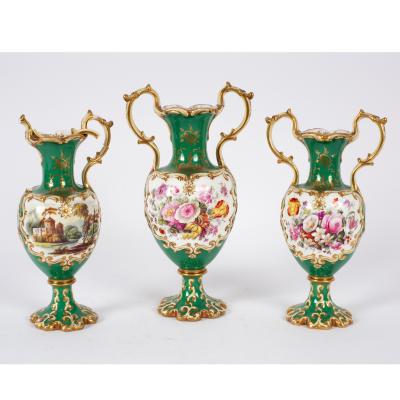 A garniture of three English