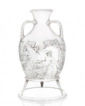 A GARRARD SILVER MODEL OF THE