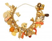 A GEM-SET CHARM BRACELETA gem-