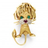 A GEMSTONE AND EIGHTEEN KARAT