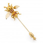 A GEMSTONE AND EIGHTEEN KARAT