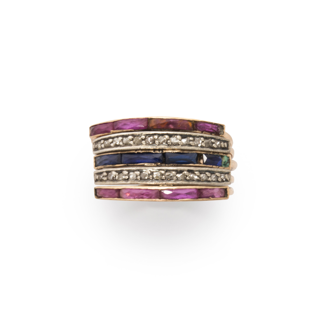 A GEMSTONE AND FOURTEEN KARAT