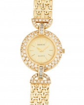 A GENEVE DIAMOND AND GOLD WRIS