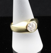 A gentleman's 18ct gold gypsy