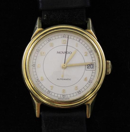 A gentleman's 18ct gold Movado 1881
