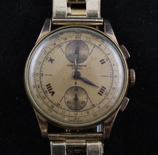 A gentleman's 1950's 18ct gold