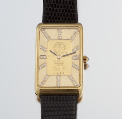 A Gentleman's Corum 18k "Ingot of