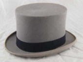 A gentleman's grey top hat app