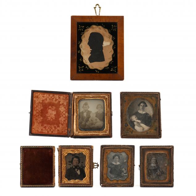 A GENTLEMAN'S SILHOUETTE AND FIVE