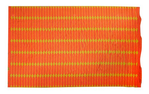 A GEOMETRIC DANISH WOVEN RUGA