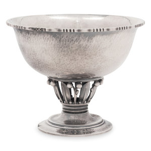A Georg Jensen Silver Bowl Mid-20th