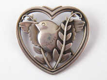 A Georg Jensen silver brooch