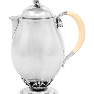 A Georg Jensen Silver Coffee Pot